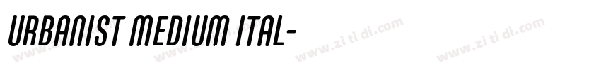URBANIST MEDIUM ITAL字体转换